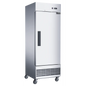 D28ER Compact Single Door Commercial Refrigerator in Stainless Steel