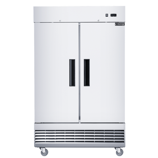 D47EF Compact 2-Door Commercial Freezer in Stainless Steel
