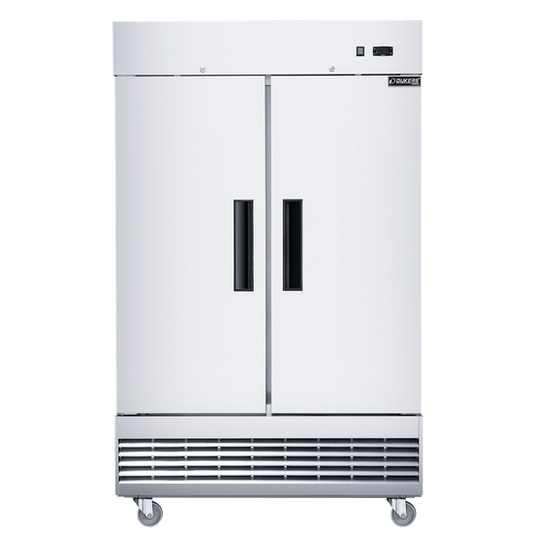 D47EF Compact 2-Door Commercial Freezer in Stainless Steel