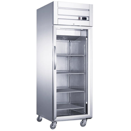 D28AR-GS1 Top Mount Single Glass Door Commercial Reach-in Refrigerator