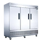 D83R 3-Door Commercial Refrigerator in Stainless Steel