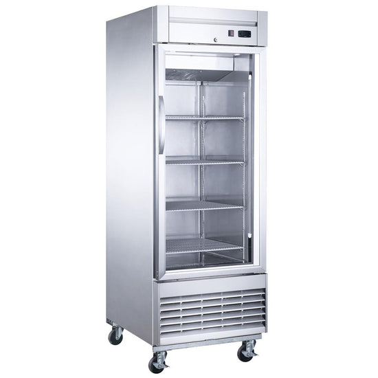 D28F-GS1 Bottom Mount Glass Single Door Commercial Reach-in Freezer