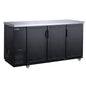 DBB72-M3 3-Door Bar and Beverage Cooler (Solid Doors)